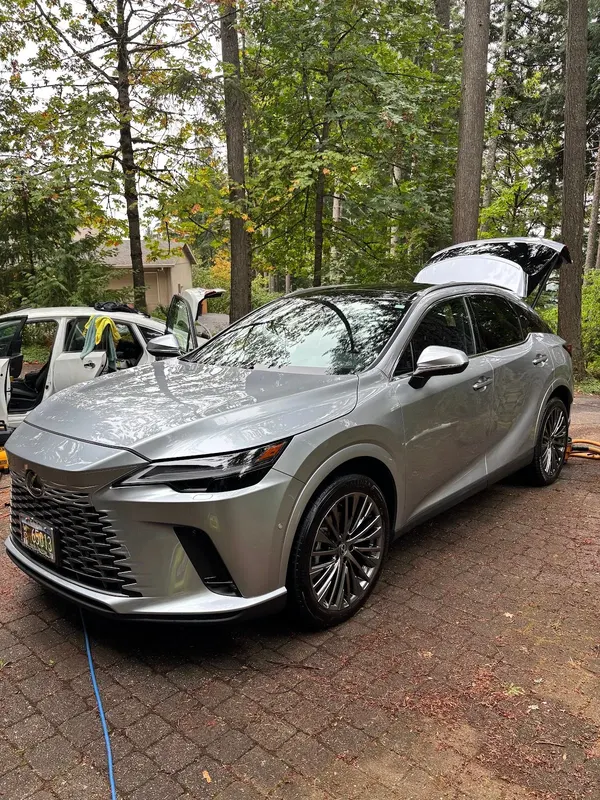 Gray Lexus RX after a full detail in Portland, OR