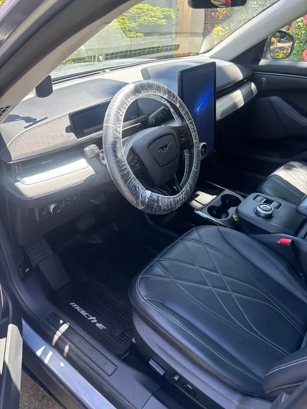 Detailed interior of a Ford Mustang Mach-E